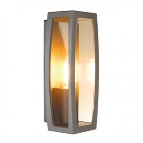 Applique Meridian Box 2 - Anthracite - 25W - Sans ampoule - Paroi transparente