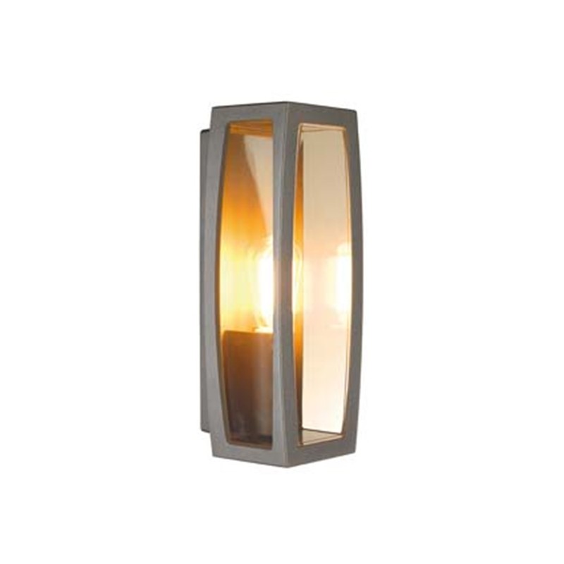                         Applique Meridian Box 2 - Anthracite - 25W - Sans ampoule - Paroi transparente