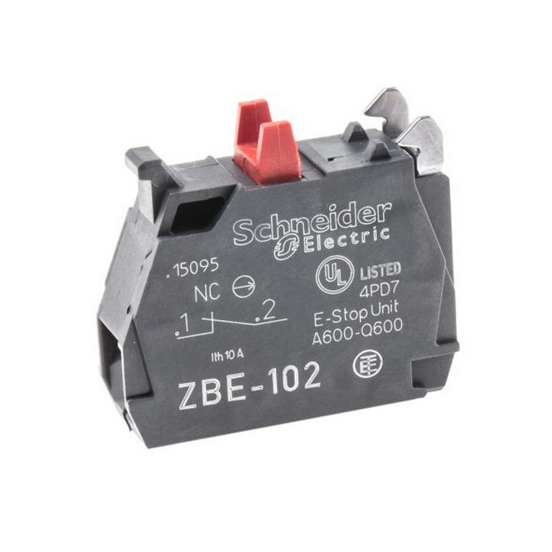                         Bloc contact Harmony - 1O - raccordement vis étrier - pour XB4 ou XB5