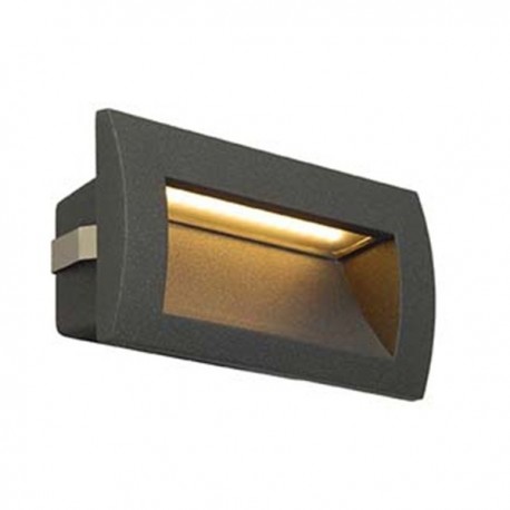 Encastré mural Downunder Out LED M - Anthracite - 0,96W - 3000K - Avec ampoule