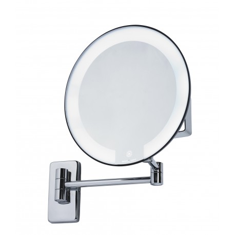 MIROIR GROSSISSANT - ECLAIRANT - ROND - BATTERIE