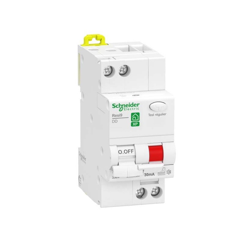                         Disjoncteur différentiel Resi9 - 1P + N - Type Fsi - Courbe C - 30mA - 230V CA - 4 pas de 9 mm 