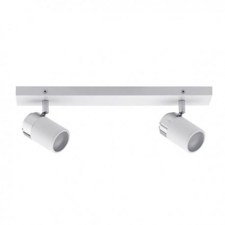 SPOT DOUBLE SUR PATERE - GU10 - BLANC - ZYLI - IP44 - CLII