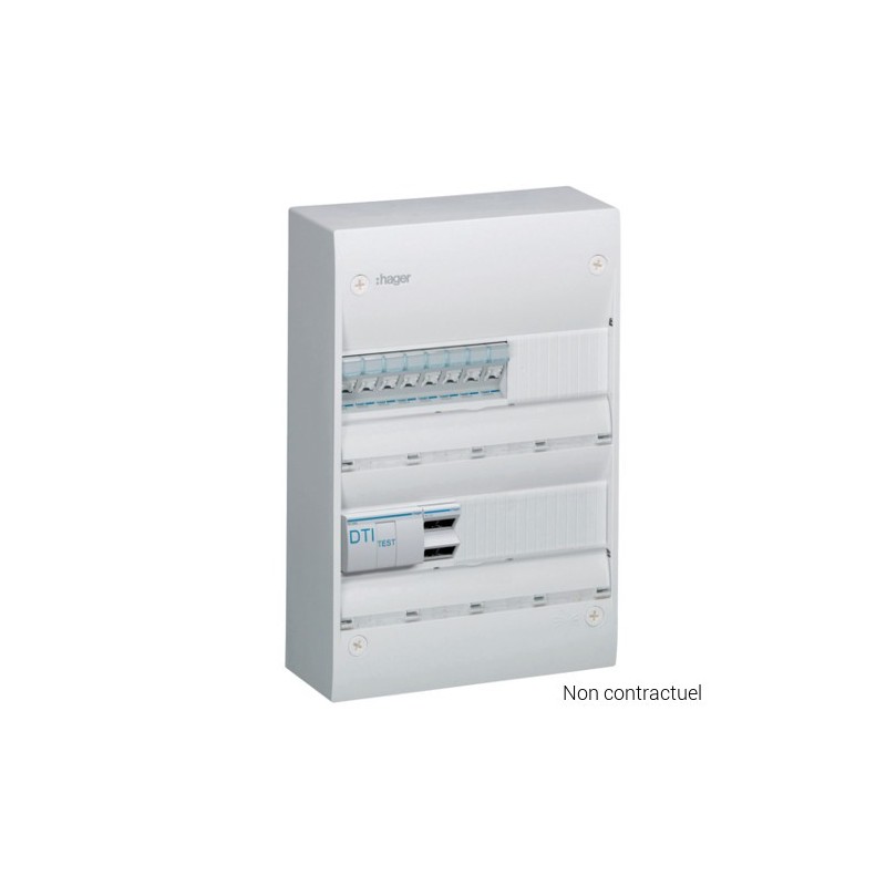                         Coffret VDI TN415 - 8 prises RJ45 - 1 DTI - 2x13 modules