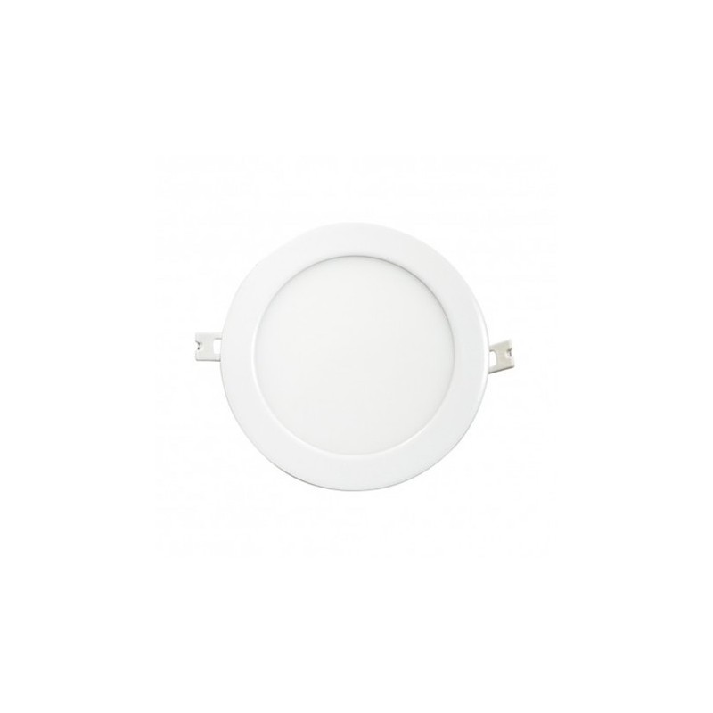                         Spot plat blanc - Plafonnier LED 12W Ø 170mm - 4000K avec alimentation 