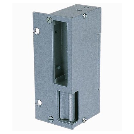 Gâches applique électrique réversible GARVI12 en aluminium - Verticale - 120mm - 12V AC/DC - Non symétrique - Rupture