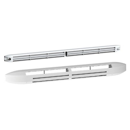 ENTREE D'AIR - HYGRO B - 5/45m3 - AVEC GRILLE BLANCHE