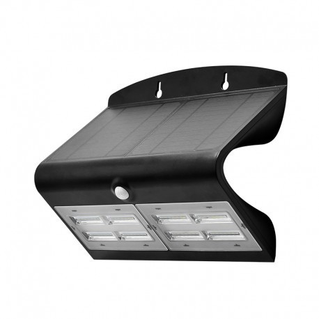 APPLIQUE - SUNNY - LED - SOLAIRE - 6.8W - 840 - 880LM - DETECTEUR - IP65 - NOIR