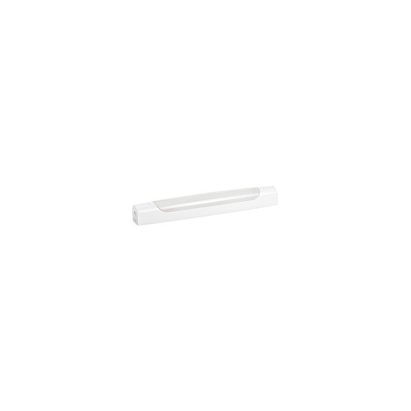                         Réglette symétrique LED murale blanche MAUD pour salle d'eau - W - 2700K - IP44 - Non dimmable - Avec ampoule