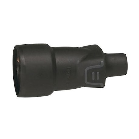 PROLONGATEUR - CAOUTCHOUC - 2P+T - NOIR