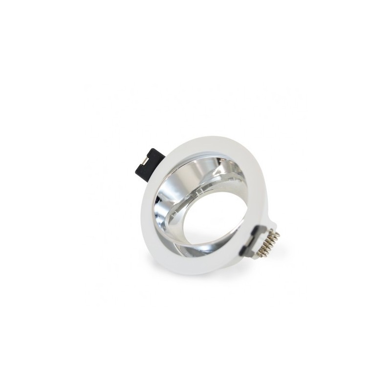                         Support de spot encastrable rotatif BBC - Rond - ∅ 80mm - IP20 - Argent