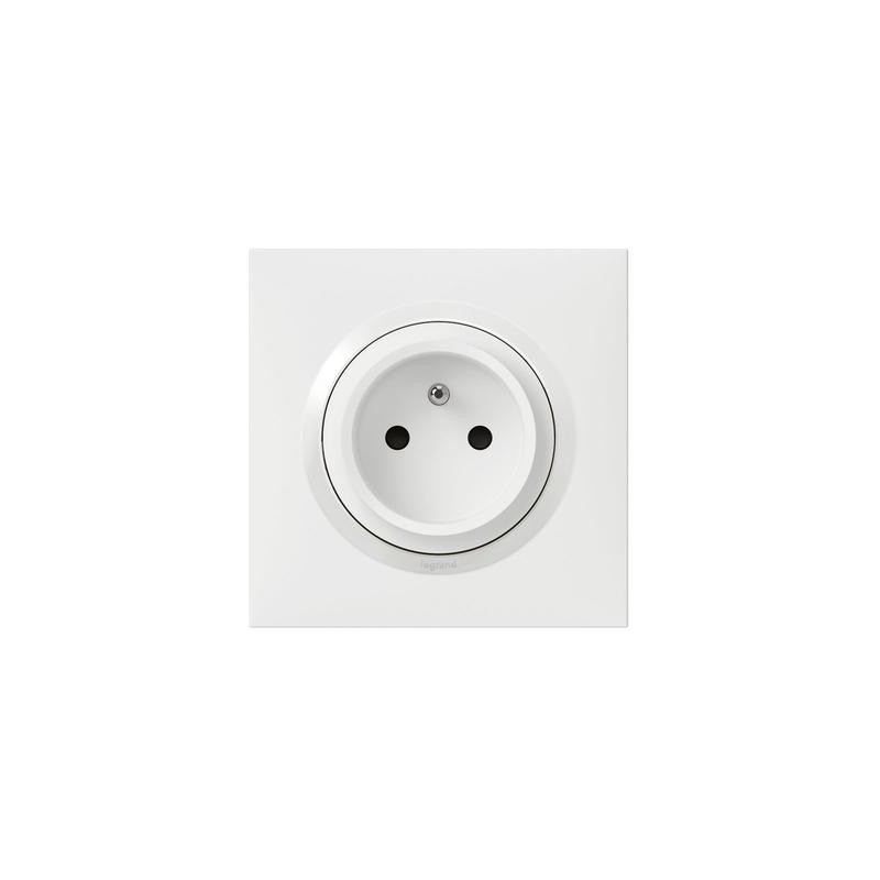                         Prise de courant One easyréno Dooxie - 2P + T - Faible profondeur - 16 A - Blanche