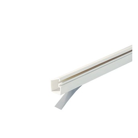 Moulure auto-adhésive Optima TMR 16X12mm - Barre de 2m - 1 compartiment - Blanc