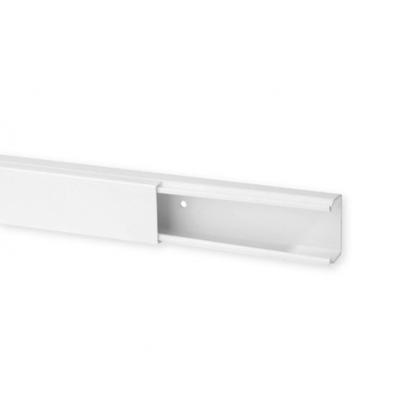 Goulotte de distribution TA-E 40x25mm - Barre de 2m - 1 compartiment - Blanc