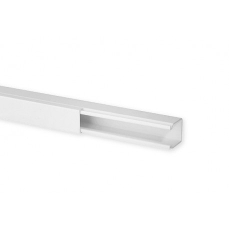 Goulotte de distribution TA-E 25x30mm - Barre de 2m - 1 compartiment - Blanc