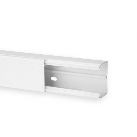 Goulotte de distribution TA-G 60x40mm - Barre de 2m - 1 compartiment - Blanc