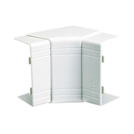 Angle intérieur variable 70° à 120° NIAV - Pour goulotte 100x60mm - Blanc