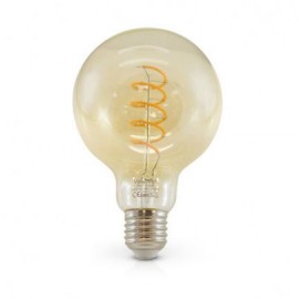 Ampoule LED à filament COB globe - E27 - 4W - 2700K - 160lm - Non dimmable