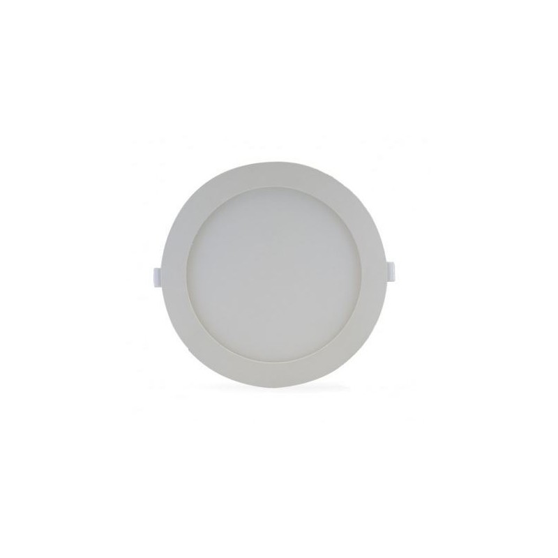                         Spot plat blanc - Plafonnier LED 18W Ø 225mm - 3000K - avec alimentation 
