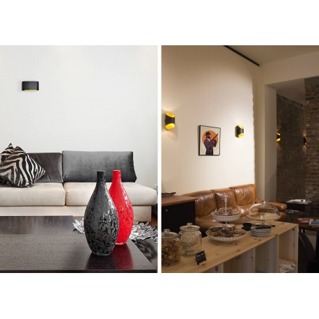 APPLIQUE LED - GLAM 250 - NOIR - ARGENT 12W - 830 - 1010LM