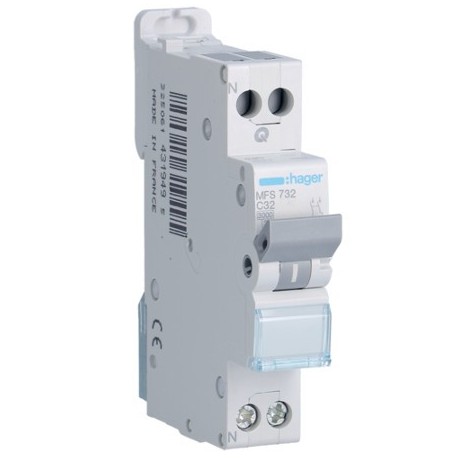 Disjoncteur Mono 32A - Bornes auto