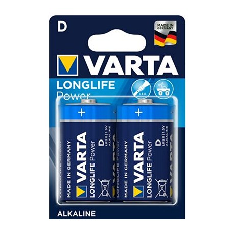 Lot de 2 piles type D/LR20 - 1,5 volts