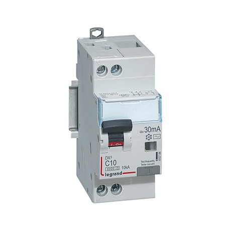 Disjoncteur différentiel DXᶾ 6000 - 1P+N - Vis/Vis - 10A - AC - 10kA - 30mA