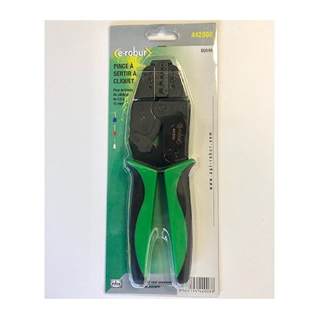 PINCE A SERTIR - A CLIQUET - 0,5 A 16mm 