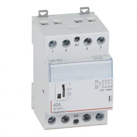 Contacteur de puissance CX³ bobine 230V~ - 4P 250V~ - 40A - contact 4F - 3 modules