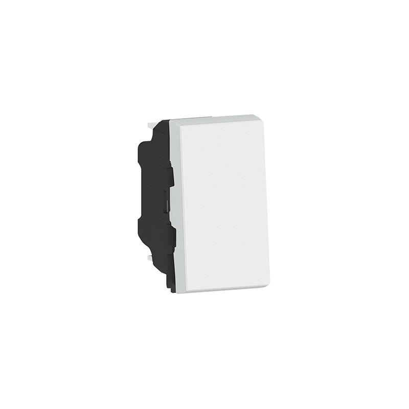                         Poussoir Mosaic 1 module - 6 AX - Blanc