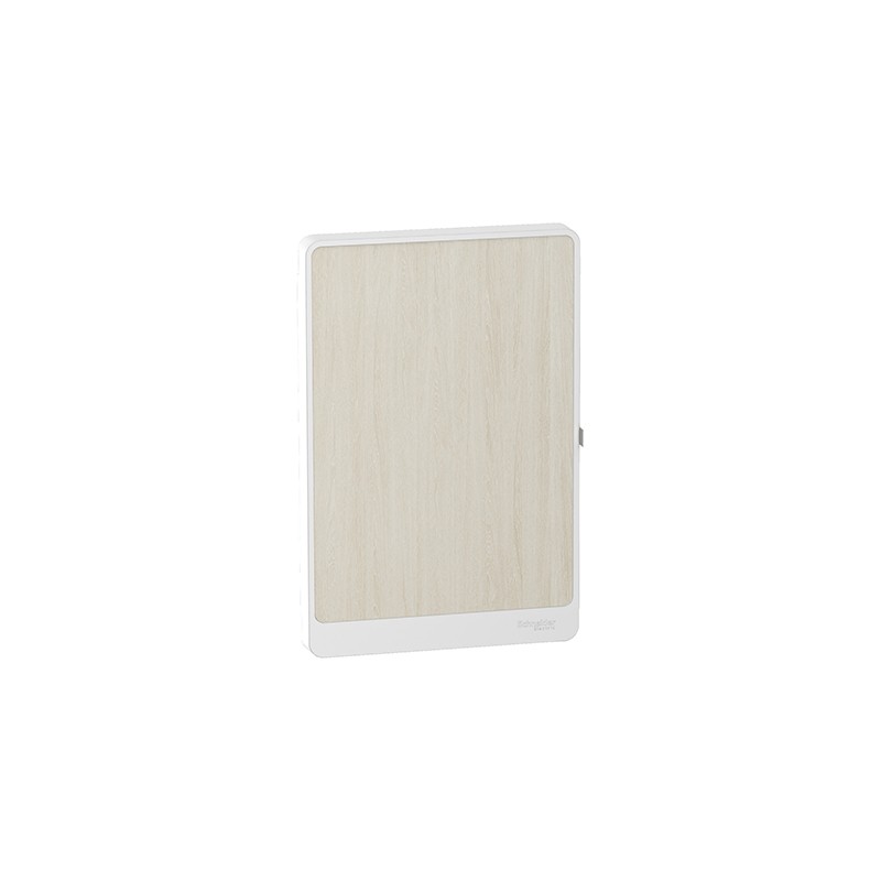                         Porte Touch bois nordique pour coffret de répartition Resi9 - 18 modules - 2 rangées