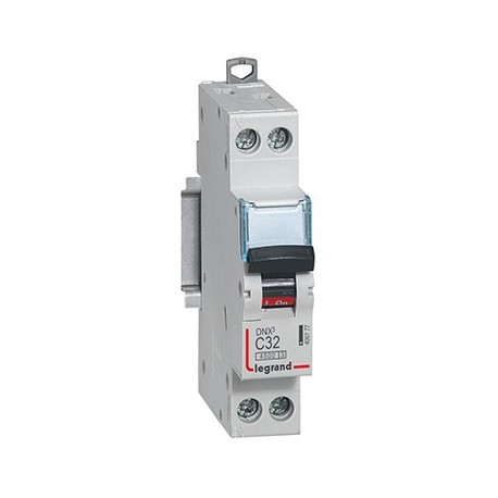 Disjoncteur DNXᶾ - 32A - 1P+N - Courbe C - Vis/Vis